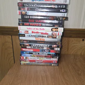 Large lot of action packed movies, including the apocalypse, the nutty professor valley of the dolls