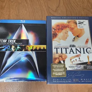 Titanic and star trek motion picture trilogy blue ray