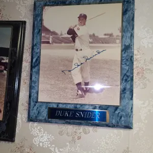 Dodgers duke snider autographed photo