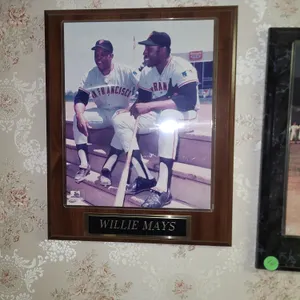 Willie mays and Willie McCovey framed photo
