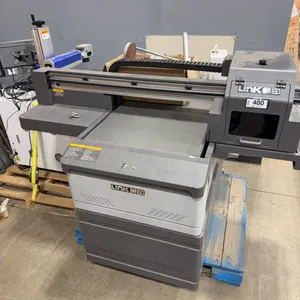Lot of (1) 2020 Ricoh G5i UV Printer, 6.0KW, 220V and (1) 2021 HS GQ-20W Laser Marking Machine