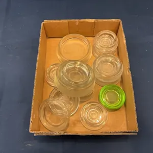 Glass furniture coasters
