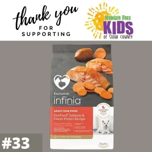 Infinia Adult Dog Food ZenFood Salmon & Sweet Potato Recipe 30#