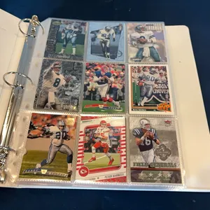 Binder of Football Cards