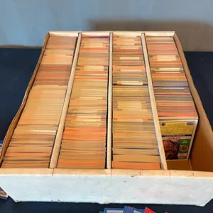 Box of Assorted Football Cards