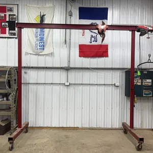 Steel crane woth winch