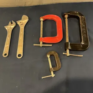 C clamps and wrenches