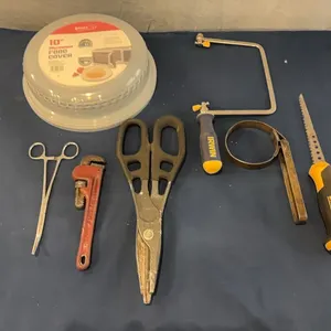Food covers, snips, and wrench