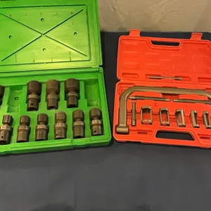 Sockets and motorcycle spring compressor
