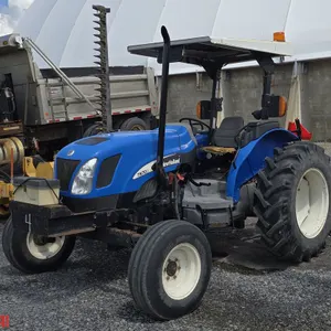 2005 Ford New Holland TN70A TL60 Tractor with Sickle Bar Mower Attachment