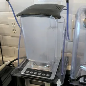 Blendtec Commercial Connoisseur 825 commercial blender. Features sound reduction enclosure, digital push-button controls with preset cycles and pulse,