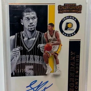 A Jalen Rose Signed 2019-20 Panini Contenders Card. (Panini, 2019-20) A Legendary Contenders card (No. LC-JRS) featuring Jalen Rose of the Indiana Pac
