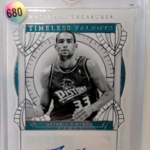 A Grant Hill Autographed "Timeless Talents" Basketball Card. (Panini, 2020-21) A Panini National Treasures "Timeless Talents" card featuring Detroit P