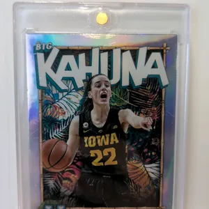A 2023 Bowman University Caitlin Clark "Big Kahuna" Basketball Card. (Topps, 2023) Card #TBK-15 featuring Caitlin Clark in her Iowa Hawkeyes uniform. 