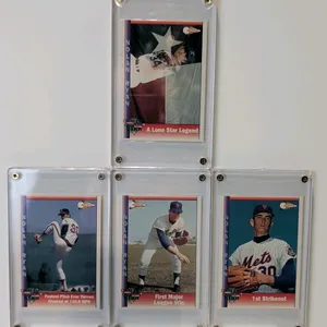 A Set of 1993 Pacific Nolan Ryan Milestones Baseball Cards. (Pacific Trading Cards, 1993) Produced for McCormick & Company, including cards #8, #16, #