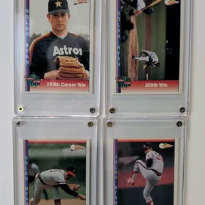 A Collection of Nolan Ryan Milestones Promotional Trading Cards. (Pacific, 1993) A 4-card lot featuring #9 (1,000th Strikeout), #10 (2,000th Strikeout