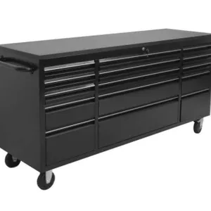NEW 6 FT 15 DRAWER BLACK WORKBENCH TOOL BOX