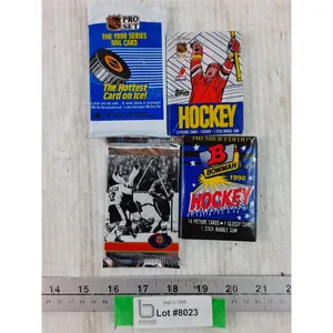 (4) Packs of 80's - 90's Sealed Hockey Cards NHL, Cannot Authenticate