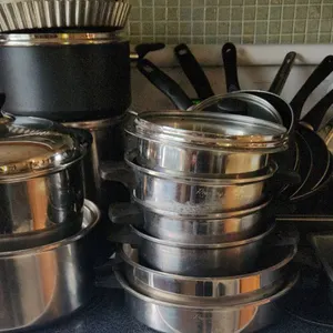 Pots, Pans, and Baking Ware Including The Rock, T-Fal