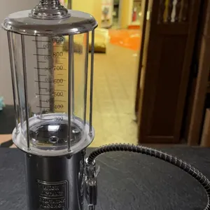 Novelty Chrome Liquor Dispenser Shaped Like Gas Pump