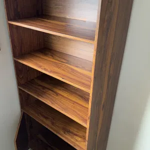 Woodgrain Laminate Bookcase Cabinet, 32x15x72 Inches