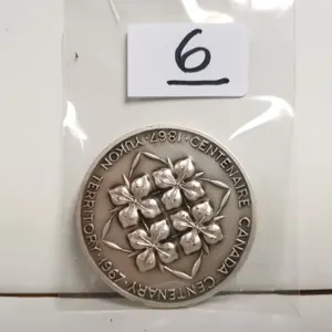Yukon Territory Part Silver Centennial Medal, 60g