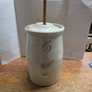 # 5 redwing butter churn crock