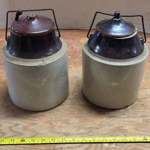 2 antique pickle jugs