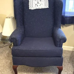 Wing Back Occasional Chair, Blue