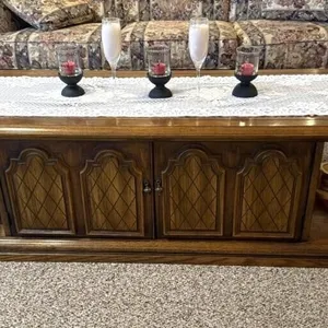 Vintage Coffee Table 66” x 22” x 17”