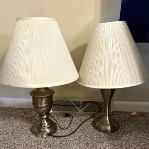 (2) Table Lamps & Shades, 26”