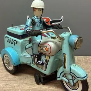 Vintage Police Motorcycle Toy.
