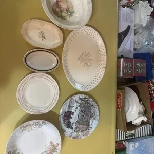 Vintage bowl and plate lot