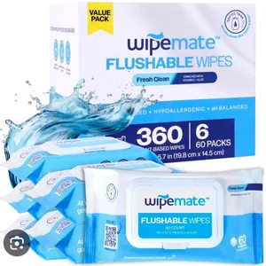 NEW (42ct x6) 6pk Wipemate Flushable Wipes