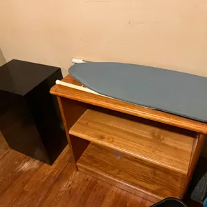 Side Table, Filing Cabinet and Tabletop Ironing Board