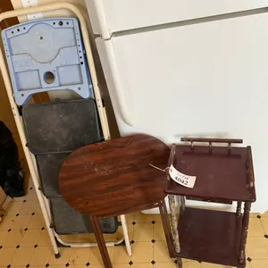(2) Side Tables and Step Ladder