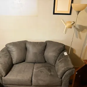 Love Seat & Lamp (Love Seat Approx. 66" Long)