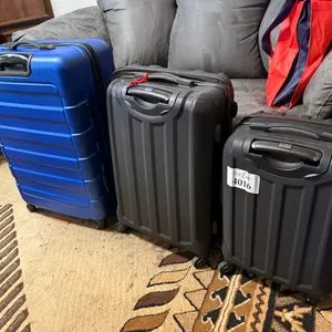 (3) Hard Shell Suitcases (Various Sizes)