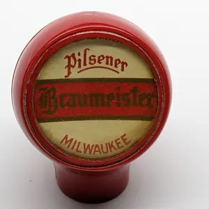 BALL TAP KNOB HANDLE BRAUMEISTER BEER MILWAUKEE WISCONSIN (BASTIAN BROS)