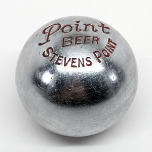 BALL TAP KNOB HANDLE POINT BEER STEVENS POINT WISCONSIN