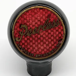 BALL TAP KNOB HANDLE PEERLESS BEER LA CROSSE WISCONSIN (GREEN DUCK)