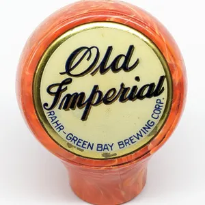 BALL TAP KNOB HANDLE OLD IMPERIAL BEER RAHR-GREEN BAY BREWING WISCONSIN (BASTIAN BROS)