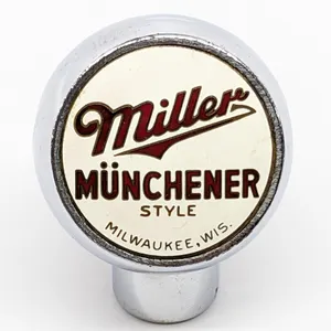 BALL TAP KNOB HANDLE MILLER MUNCHENER STYLE BEER MILWAUKEE WISCONSIN (ROBBINS)