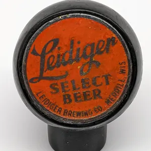 BALL TAP KNOB HANDLE LEIDIGER SELECT BEER MERRILL WISCONSIN