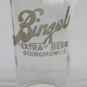 BINZEL "EXTRA" BEER OCONOMOWOC WISCONSIN DRINKING GLASS