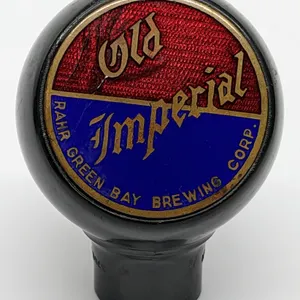 BALL TAP KNOB OLD IMPERIAL BEER RAHR GREEN BAY BREWING CORP WISCONSIN (GREEN DUCK)
