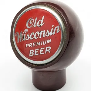 BALL TAP KNOB HANDLE OLD WISCONSIN PREMIUM BEER (NEW ART SPECIALTIES)