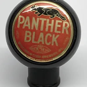 BALL TAP KNOB HANDLE PANTHER BLACK BEER WISCONSIN COOP BREWERY INC