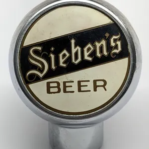 BALL TAP KNOB HANDLE SIEBEN'S BEER CHICAGO ILLINOIS (ROBBINS)