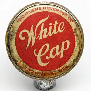 TWO RIVERS BEVERAGE CO WHITE CAP BEER WISCONSIN (TIN CAN STYLE)